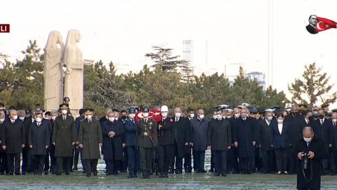 Devlet Erkanı 10 Kasım'da Anıtkabir'de