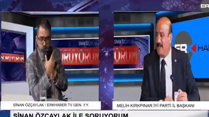 İYİ Partili başkana canlı yayında küfür