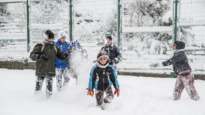 Trabzon'da eğitime kar tatili