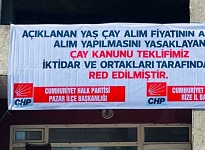 CHP'nin 'çay kanunu' afişleri de toplatıldı