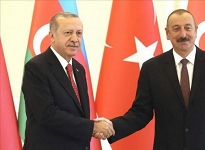 Erdoğan Aliyev ile görüştü