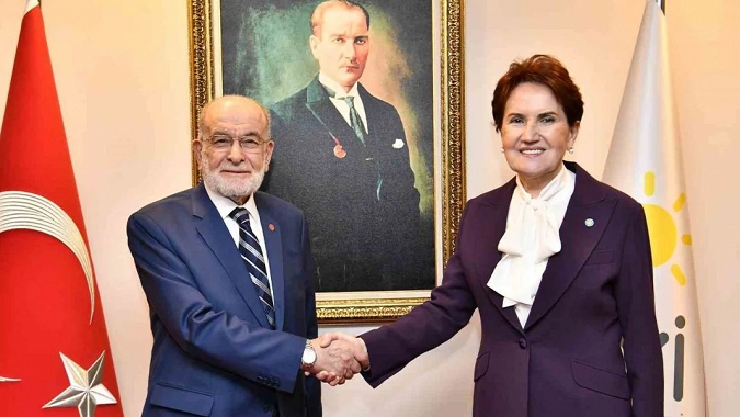 Akşener ve Karamollaoğlu görüştü
