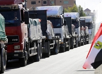 Üçüncü yardım konvoyu da Gazze'ye gidiyor