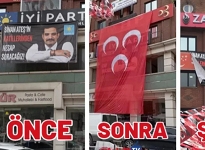 MHP'den Sinan Ateş posterine bayraklı engelleme