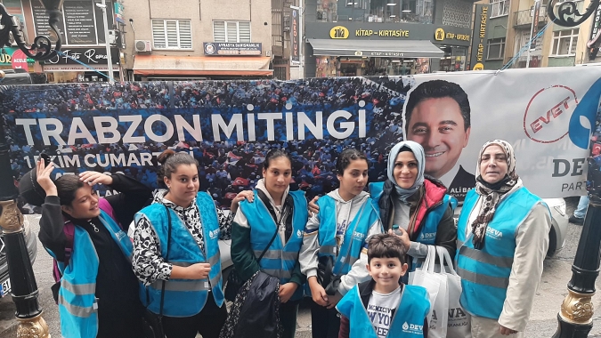 DEVA Partisi Trabzon’a Yağmurda Engel Olamadı