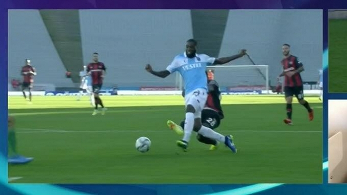 İşte Trabzonspor'un kazandığı penaltı