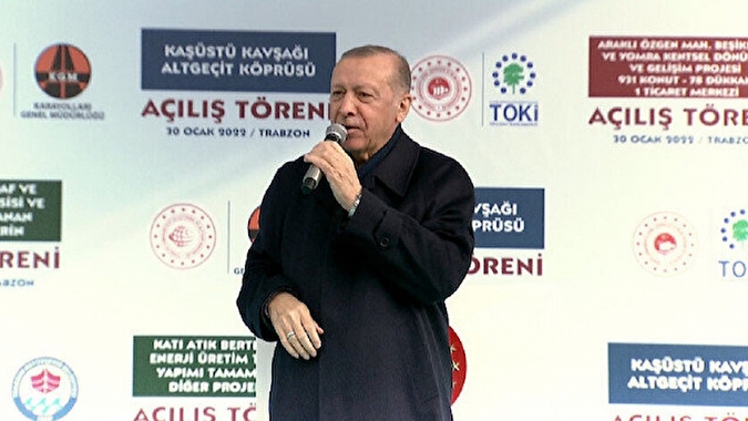 Cumhurbaşkanı Erdoğan, Trabzon’da konuşuyor