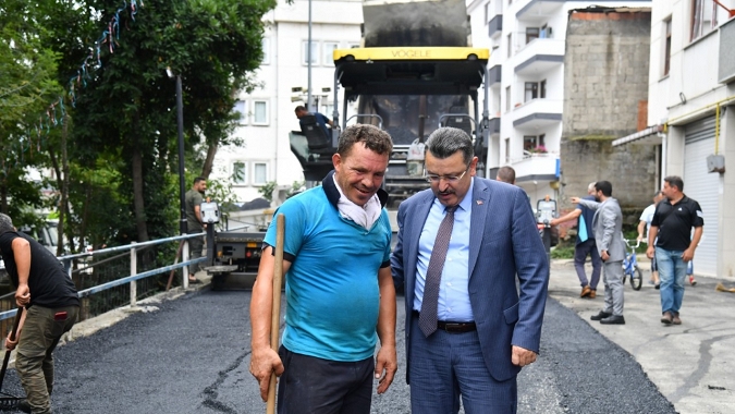 Asfaltlama tüm hızıyla devam ediyor!